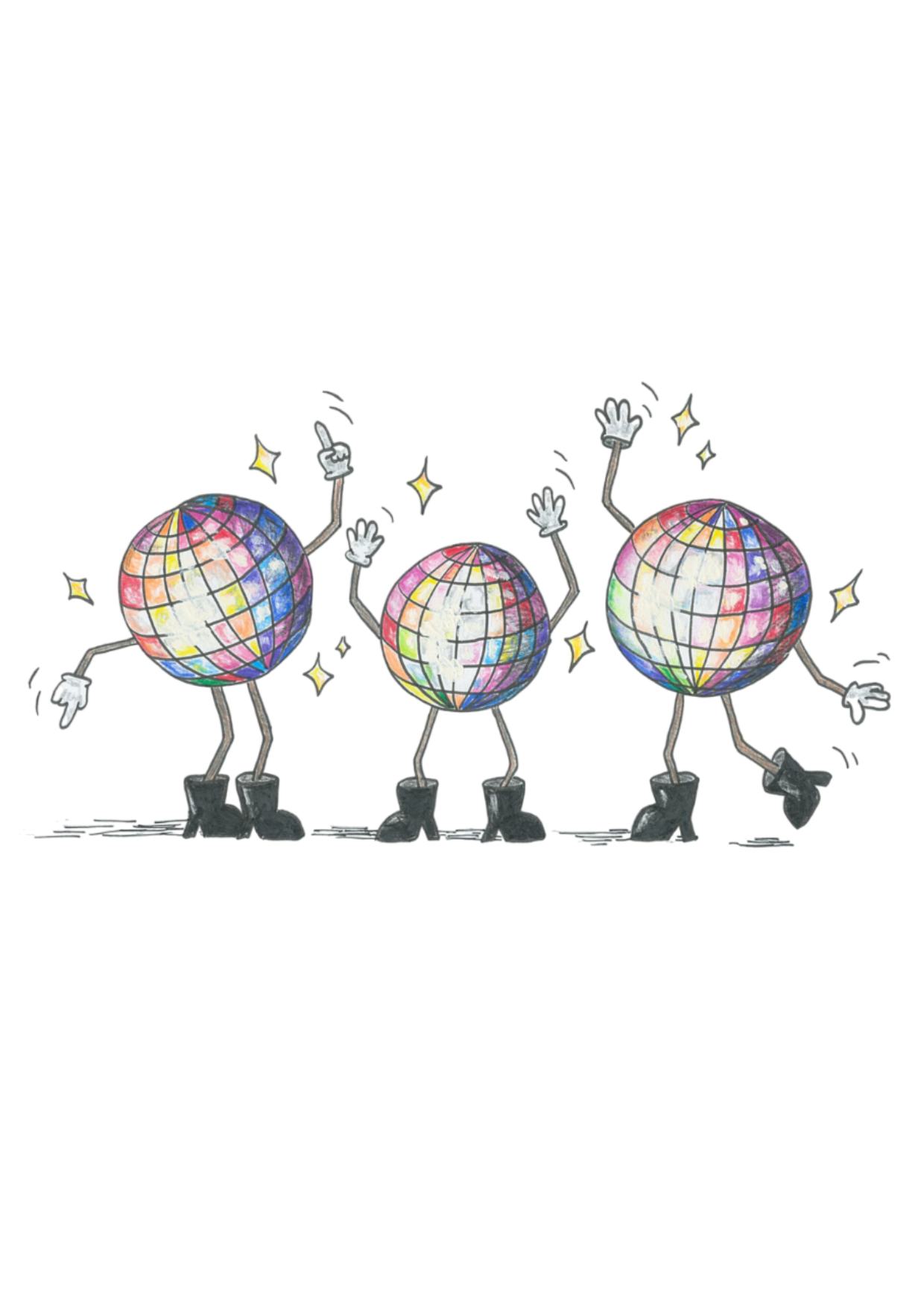 Dancing Disco Balls